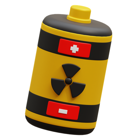 Nuclear Battery  3D Icon