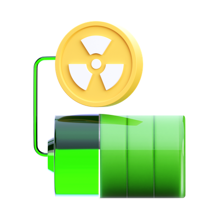 Nuclear Battery  3D Icon