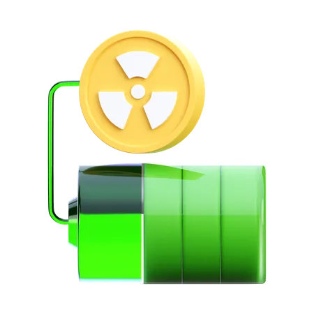 Nuclear Battery  3D Icon