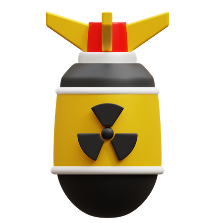 Nuclear Bomb  3D Icon