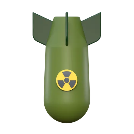 Nuclear Bomb  3D Icon