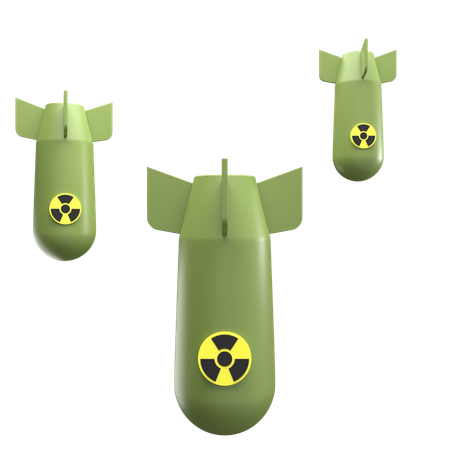 Nuclear Bomb  3D Icon