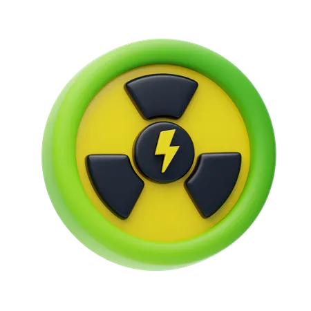원자력 에너지  3D Icon