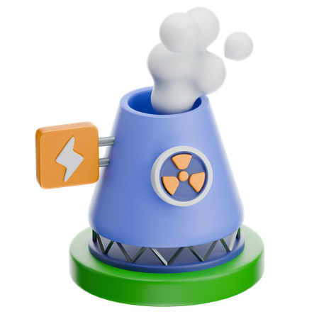 Nuclear Energy  3D Icon