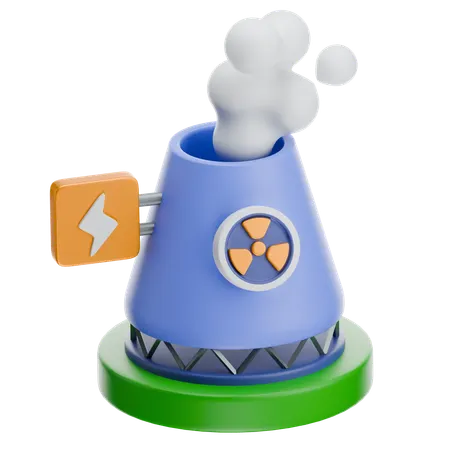 Nuclear Energy  3D Icon