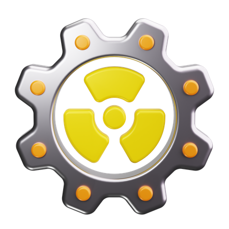 Nuclear energy  3D Icon