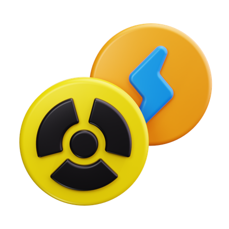 Nuclear Energy  3D Icon