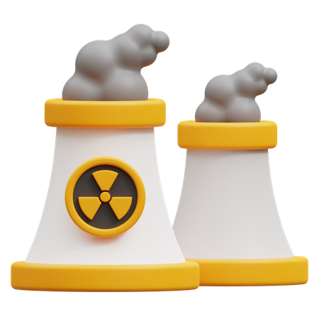 Nuclear Energy  3D Icon