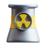 nuclear energy 3d logos