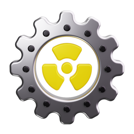 Nuclear energy,power,electricity,plant,industry,pollution  3D Icon