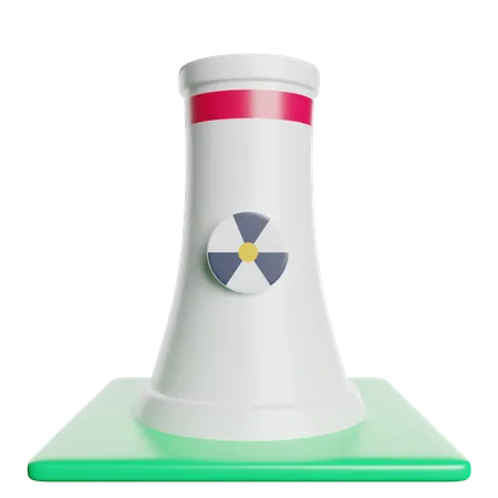 Nuclear Plant Power 3D Icon