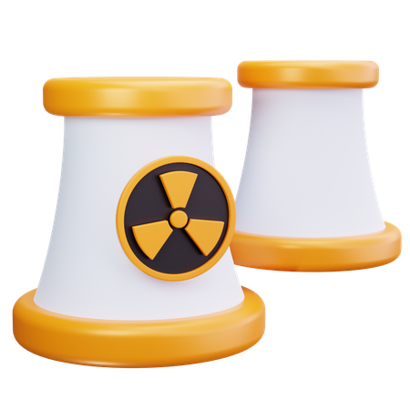 原子力発電所  3D Icon