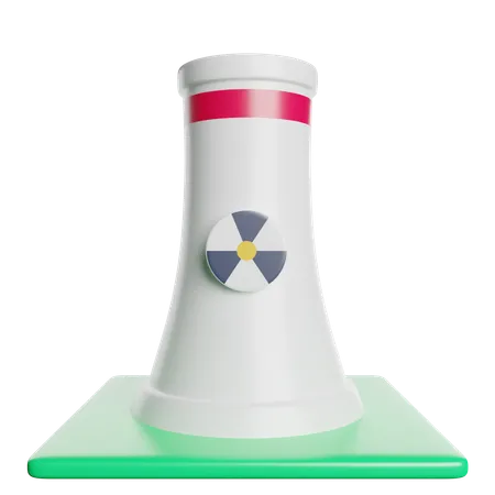 Nuclear Plant  3D Icon