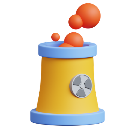 Nuclear Plant  3D Icon