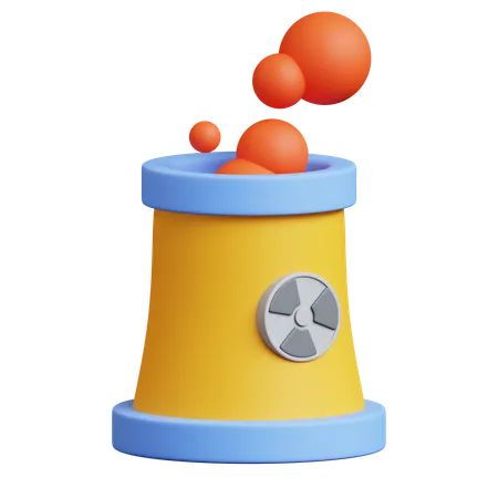 Nuclear Plant  3D Icon