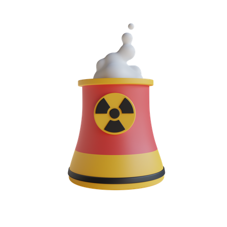 Nuclear Plant  3D Icon