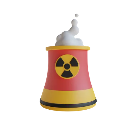 Nuclear Plant  3D Icon