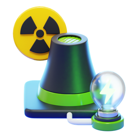 NUCLEAR PLANT  3D Icon