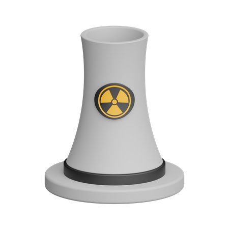 Nuclear Plant  3D Icon