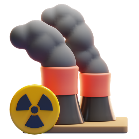 NUCLEAR POLLUTION  3D Icon