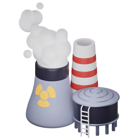 Nuclear Power  3D Icon