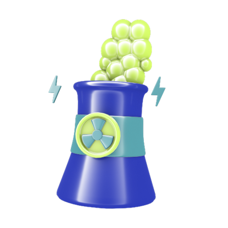 Nuclear power  3D Icon
