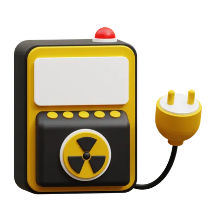Nuclear Power Energy  3D Icon