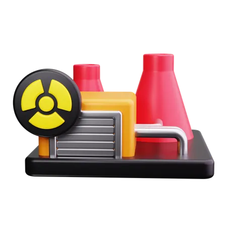 Nuclear Power Generation  3D Icon