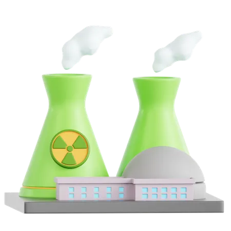 Nuclear Power Plant  3D Icon