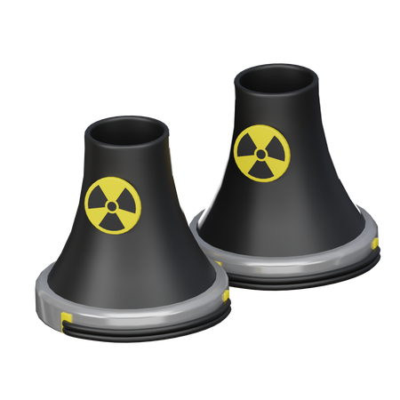 Nuclear power plant  3D Icon