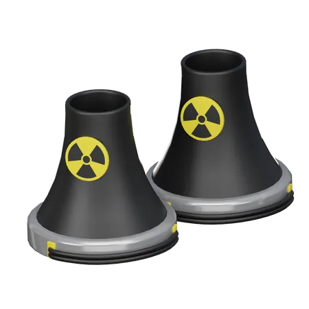 Nuclear power plant  3D Icon