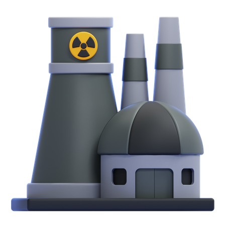 Nuclear Power Plant  3D Icon