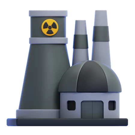 Nuclear Power Plant  3D Icon