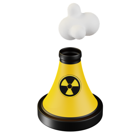Nuclear Power Plant  3D Icon