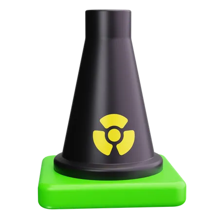 Nuclear Power Station  3D Icon