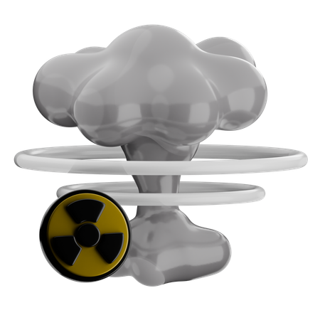 Nuclear Radiation  3D Icon