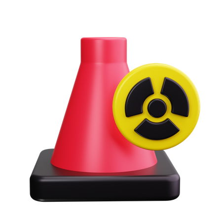 Nuclear Reactor Cooling Tower  3D Icon