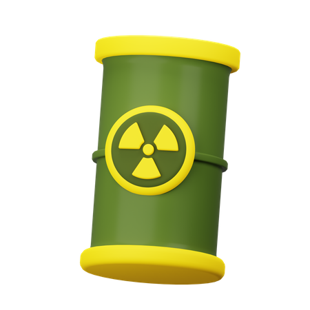 Nuclear Trash Barrel  3D Icon