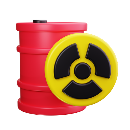 Nuclear Waste Container  3D Icon