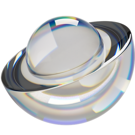 Núcleo de meia esfera 1  3D Icon