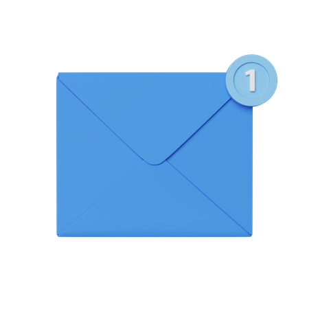 Nueva notificación de correo  3D Icon