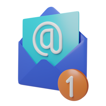 Nuevo correo  3D Icon