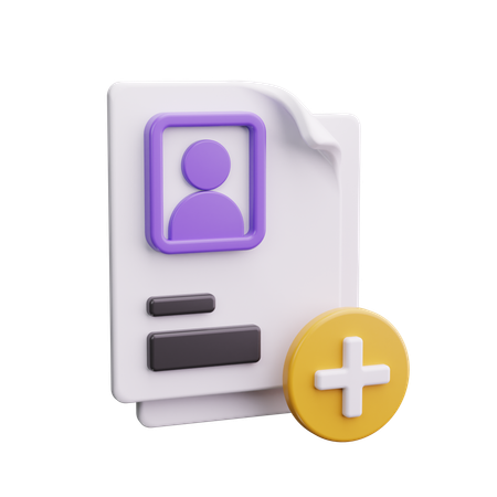 Nuevo empleado  3D Icon