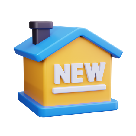 Nuevo hogar  3D Icon