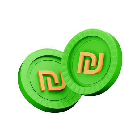 Nuevo shekel israelí  3D Icon