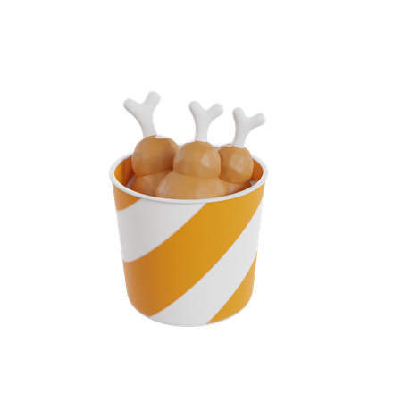 Nuggets de frango  3D Icon