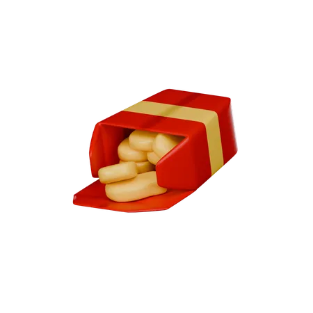 Nuggets de frango  3D Icon