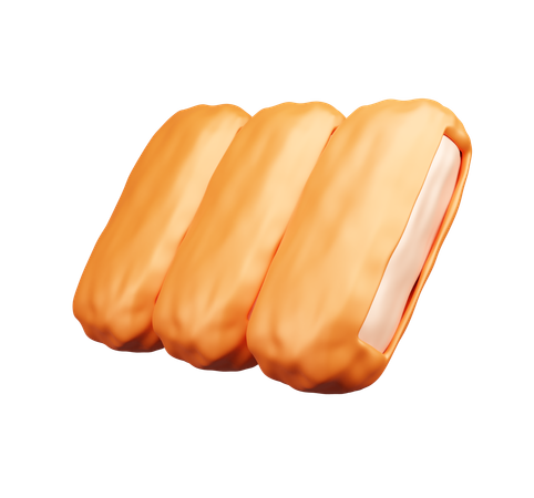 Nuggets de frango  3D Icon