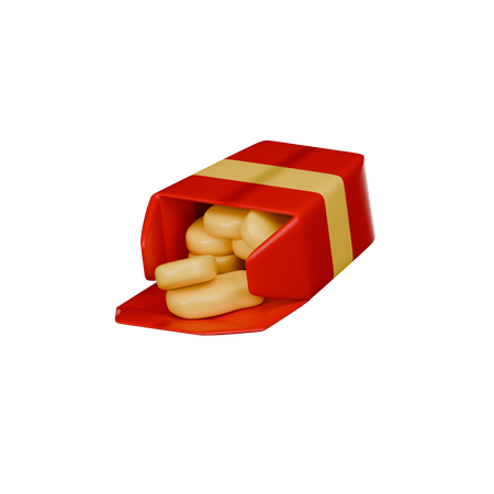 Nuggets de pollo  3D Icon
