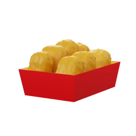 Nuggets de poulet  3D Icon